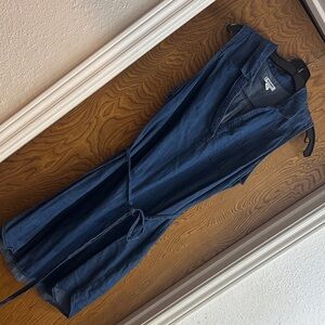 Blue Denim Sleeveless Dress